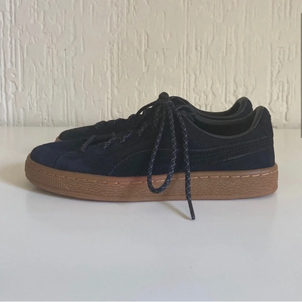 Puma Black Basket Sneakers Kid’s Size 6.5